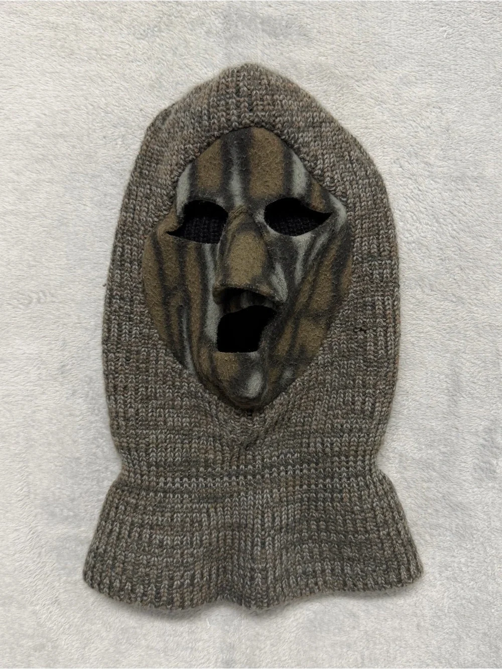 Vtg Realtree Camo Balaclava Face Mask Knit Hunting Made in USA Tactical Gorpcore